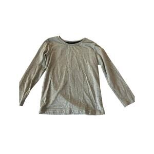 Pekkle Boys Gray Long Sleeve Crew Neck T-Shirt Youth Size 6